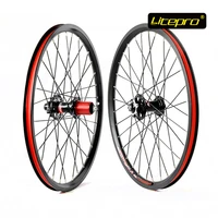 litepro k fun disc brake wheel set 20 inch 406 32h folding bike refiting bicycle parts