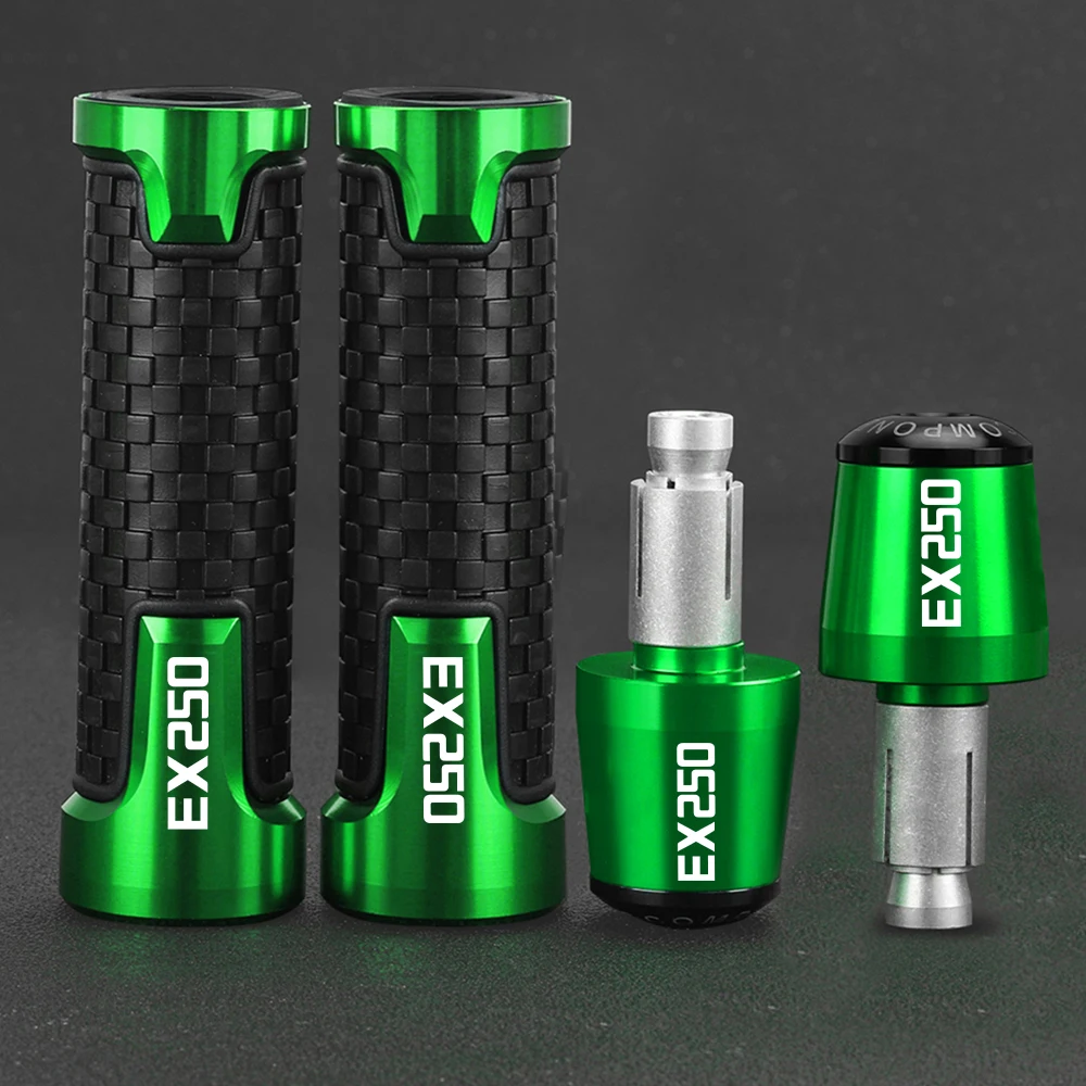 

For KAWASAKI EX 250 C/E/F/G/H/J/L/P/R/M/N EX250 1983-2024 2023 2022 Motorcycle Handlebar Grips Handle grip Ends Plug Slider Caps
