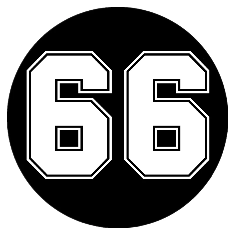 

Виниловая наклейка, фигурка № 66, автомобильная наклейка, водонепроницаемые Автомобильные украшения на бампер, заднее стекло грузовика