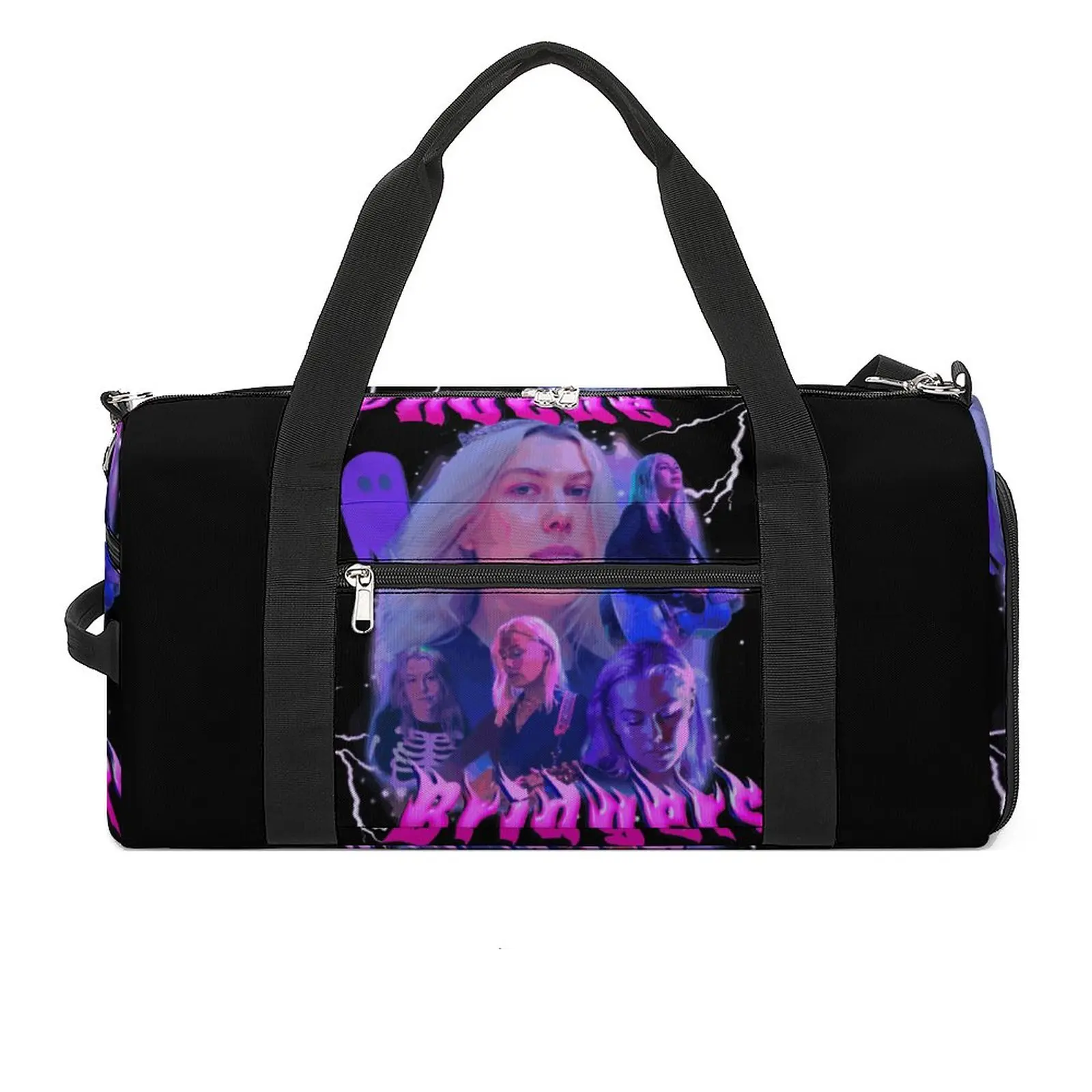 

PHOEBE BRIDGERS Sport Bags Music Homage Gym Accessories Gym Bag Portable Men Women Design Handbag Swimming Funny Fitness Bag