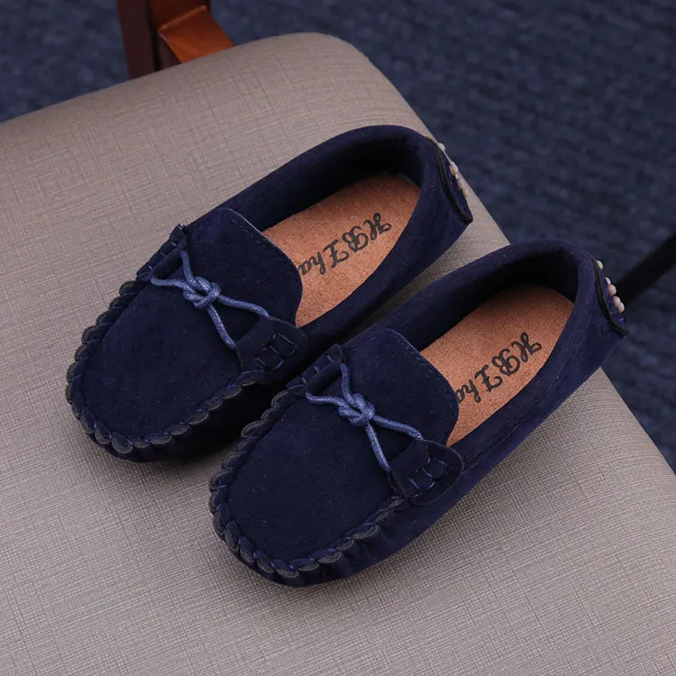 Size 21-35 Kids Shoes Boys Slip On Spring Soft PU Leather Children Casual Girls Comfortable Loafers Baby | Детская одежда и обувь