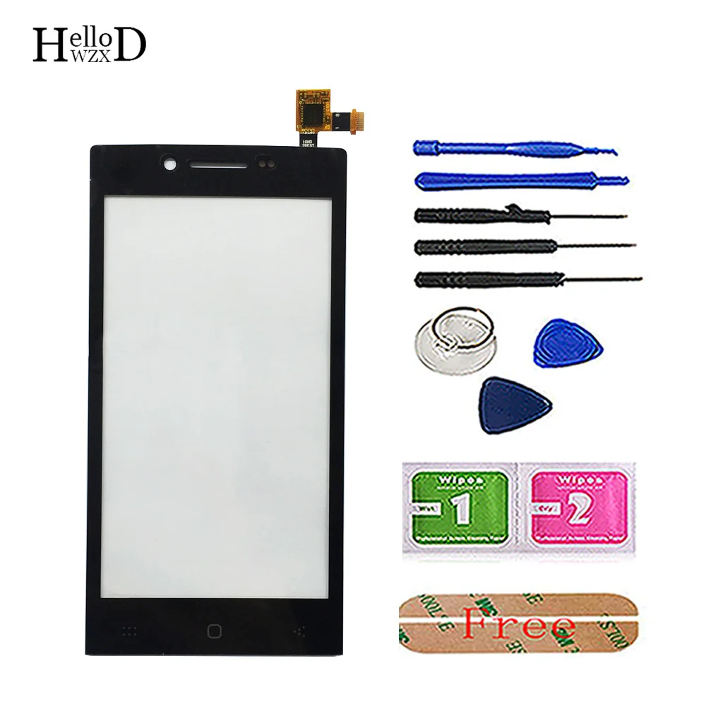 

4.5'' Mobile Touch Screen For Doogee DG450 Touch Screen Sensor Digitizer Glass Front Panel Tools Double Tape Glue Wipes
