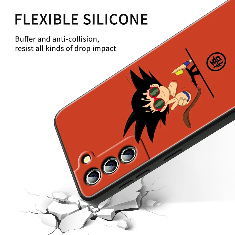 Чехол для телефона с Аниме D-Dragon Ball Z Сон Гоку Samsung Galaxy S24 S23 S22 S21 S20 FE S10 S10E Plus Ultra Pro Lite