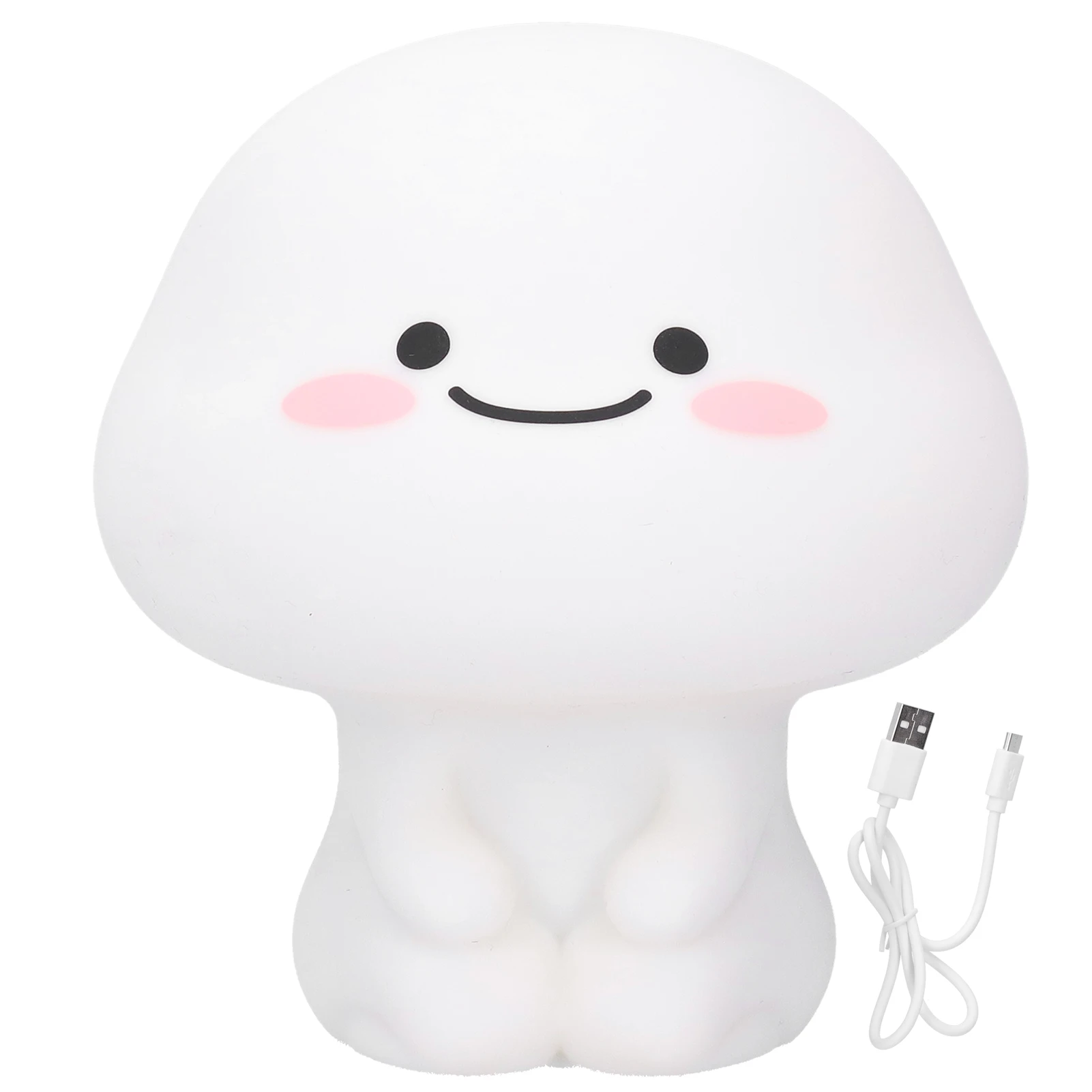 

Silicone Night Light USB Charging Touch Sensing Timing Bedside Lamp Gift for Home Use