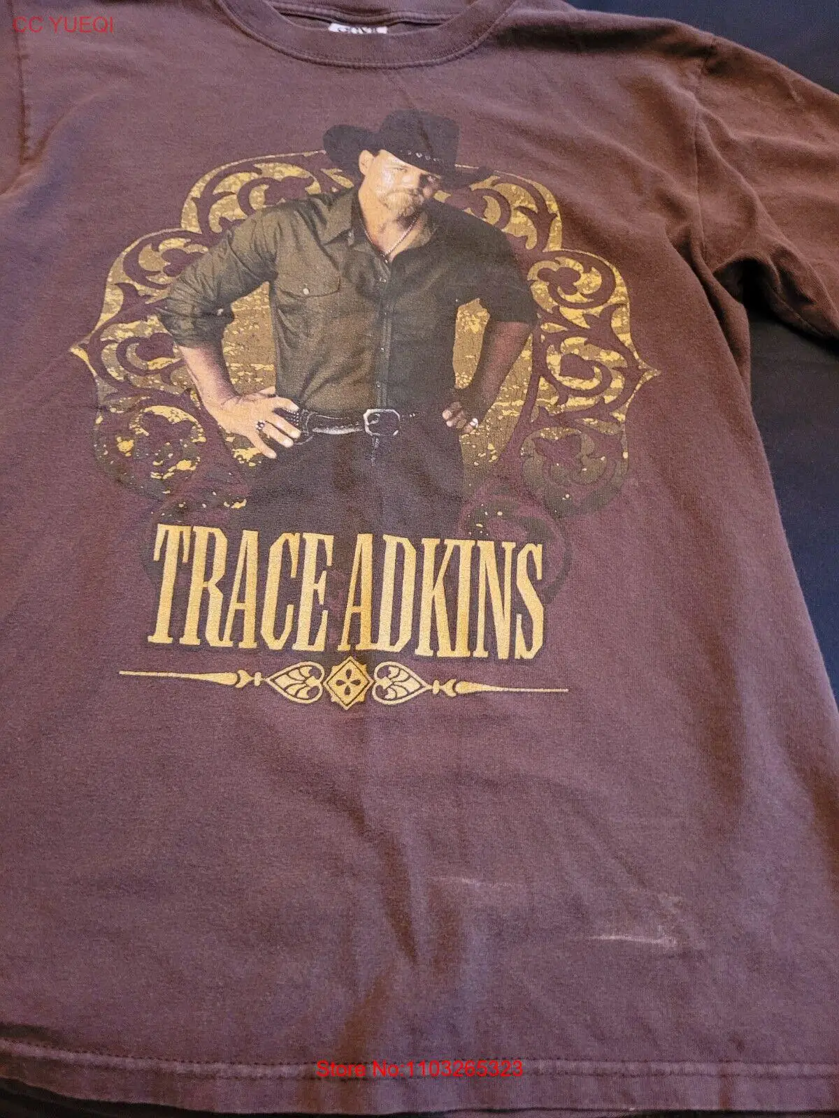 Футболка для концерта коричневый маленький 2008