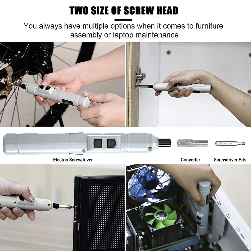 precision electric screwdriver kit portable cordless power screwdriver for laptop pc cell phone small devices repair tools free global shipping