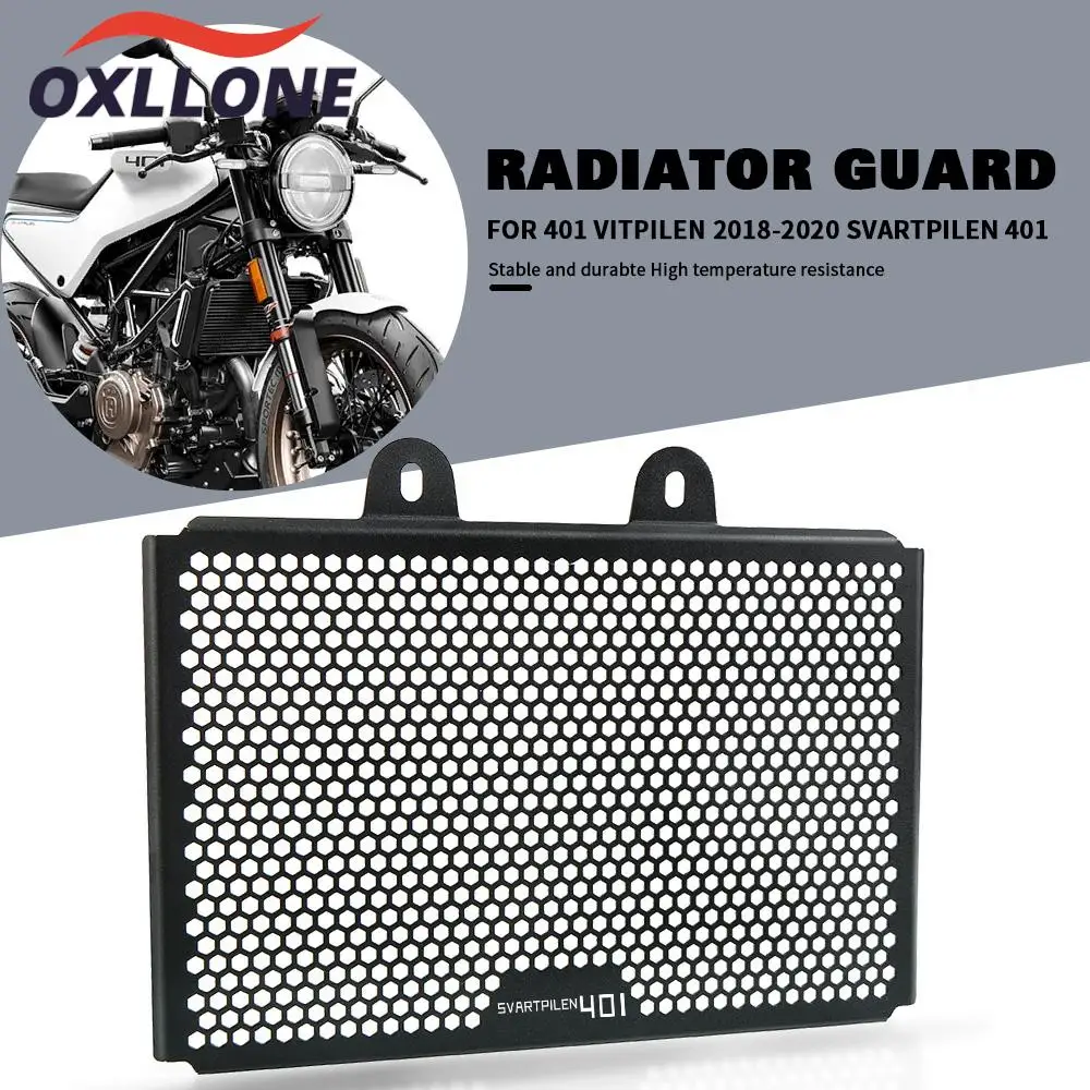 

Motorcycle For Husqvarna 401 Svartpilen 401 Vitpilen 2018 2019 2020 2021 Aluminum Radiator Guard Grille Grill Protector Cover