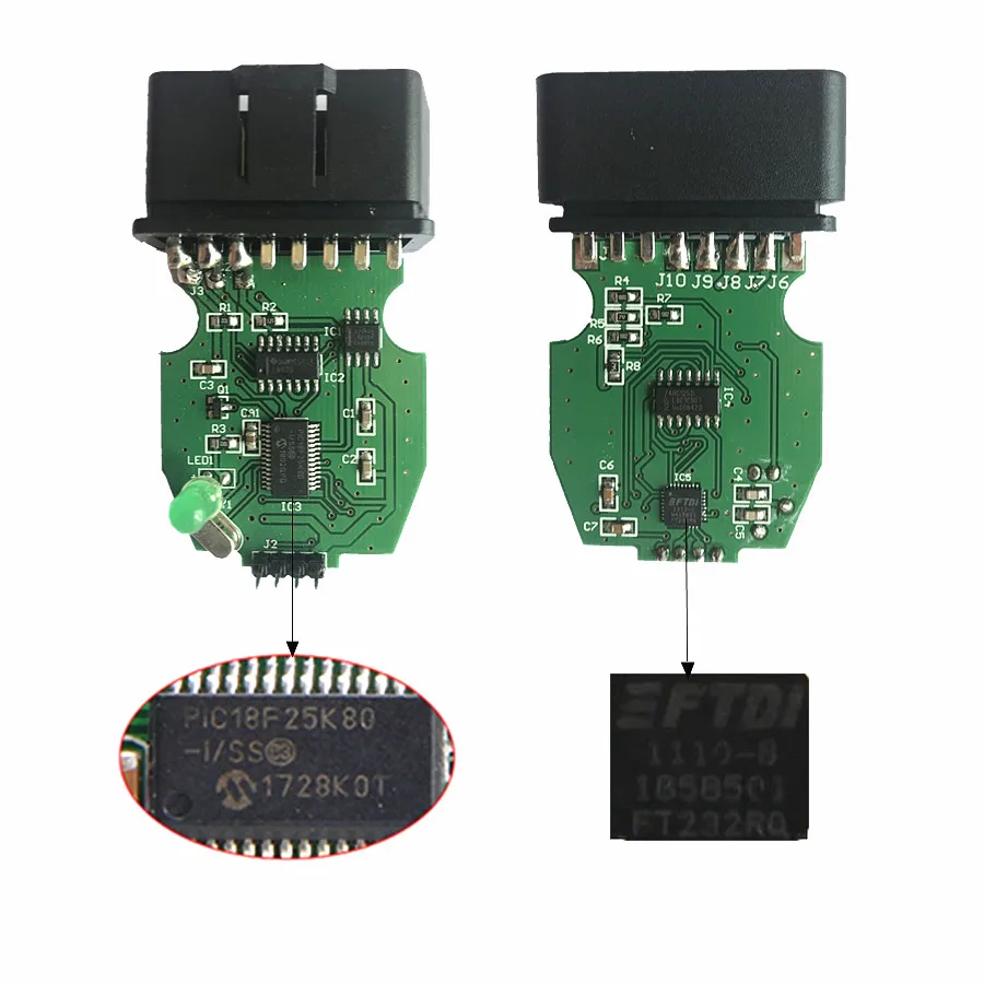 Зеленая печатная плата для VAG K + CAN Commander 1 4 чип PIC18F25K80 FTDI FT232RQ AUDI/VW/Skoda/Seat K-Line заказ