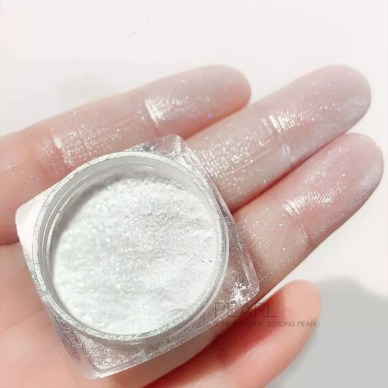 

1 Box Shimmer Mermaid Nail Glitter Powder Shining Pearl Pigment Aurora Holographic Dust Paillette Nails Decoration Manicure