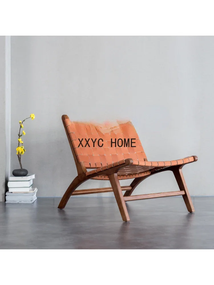 Фото Sofá Recinable Un Solo asiento para estar, silla nórdica madera maciza, simplicidad moderna, oceniza, №2