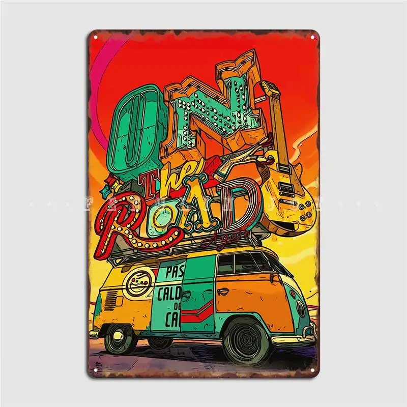 

Vintage Roadtrip Poster Poster Metal Plaque Club Party Pub Garage Design Wall Decor Tin Sign Poster