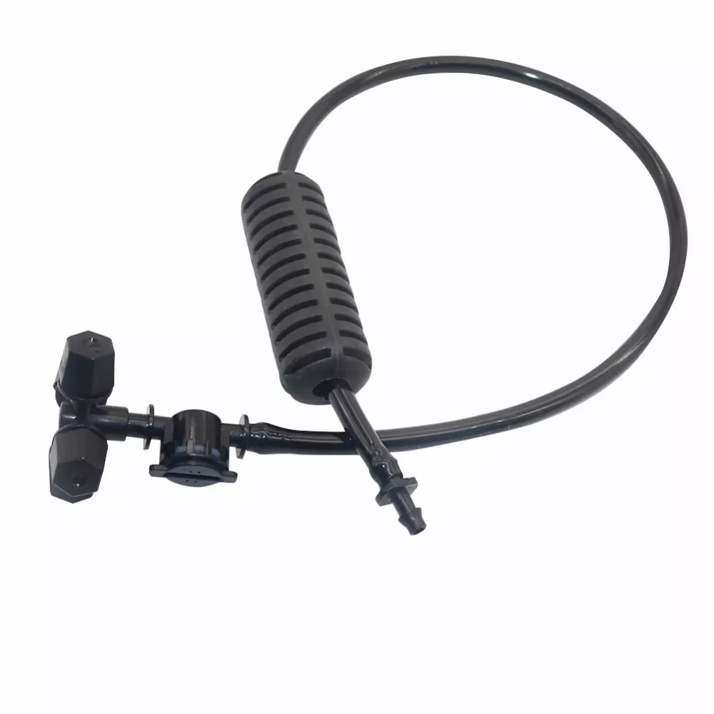 

Sets Black Fogger Cross Misting Hanging Sprinkler Kits 4/7 mm hose air atomizing nozzle misting system Irrigation