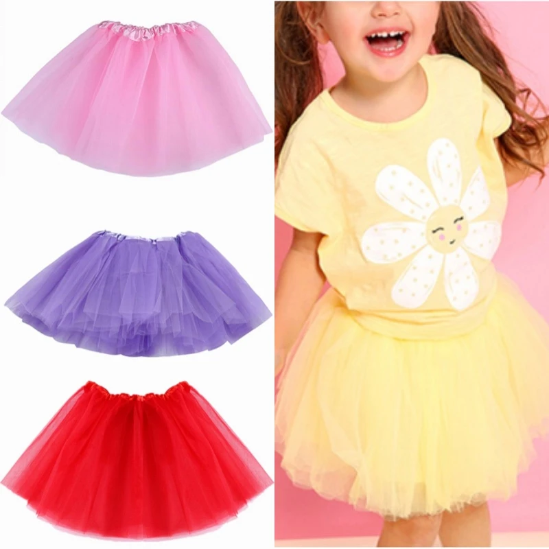 9 Types Tutu Skirt Suit Princess Birthday Party Dance Skirt for Girls Kids Ballet Performance Prom Dress Bow Ball Gown