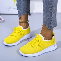 womens breathable mesh trifle sole sneakers flat sole barefoot shoes walking shoes lightweight sole large size womens shoes