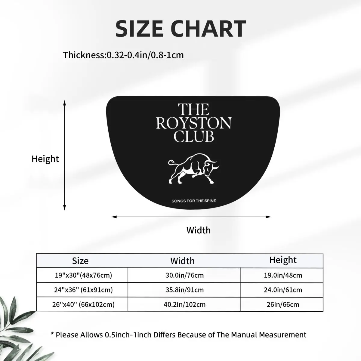 Фото Коврик для ванной комнаты Royston Club Songs For The Spine из мягкой фланели, полукруглый, нескользящий, впитывающий, для гаража. №2