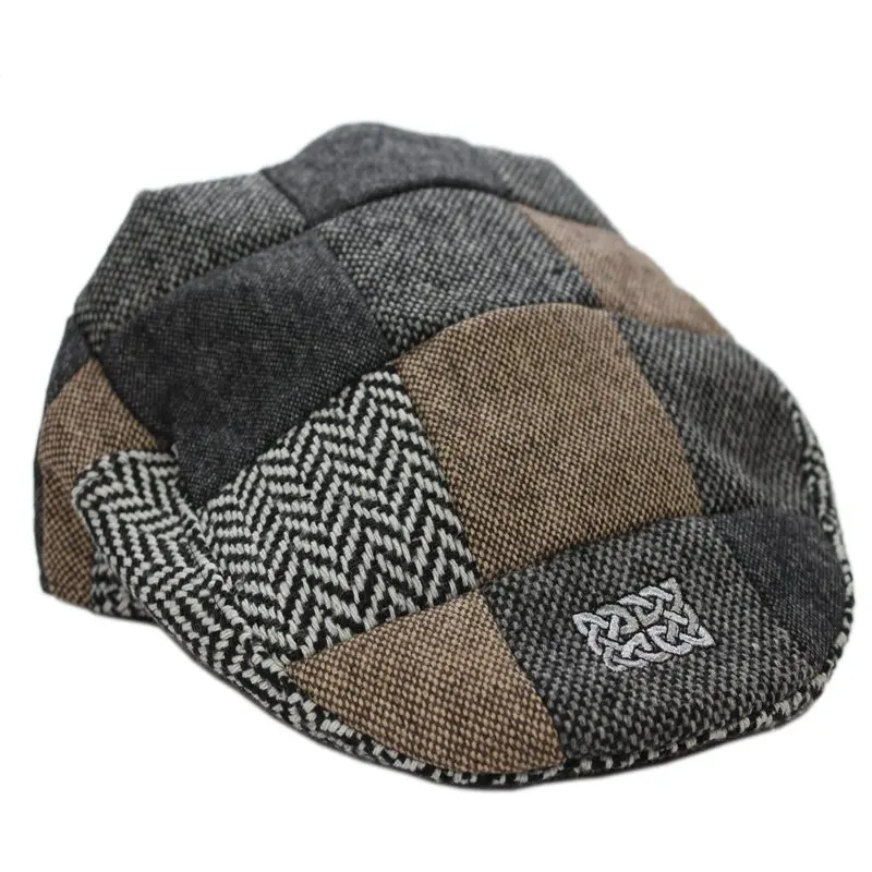 

Adult Hat Tweed Flat from Patrick Francis 60% Acrylic and 40% Wool Patchwork Design