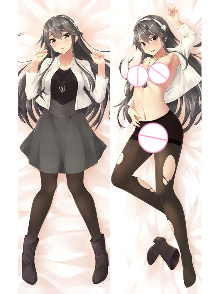 Наволочка Dakimakura Аниме наволочка Haruna с двусторонним принтом 2-сторонняя Подушка