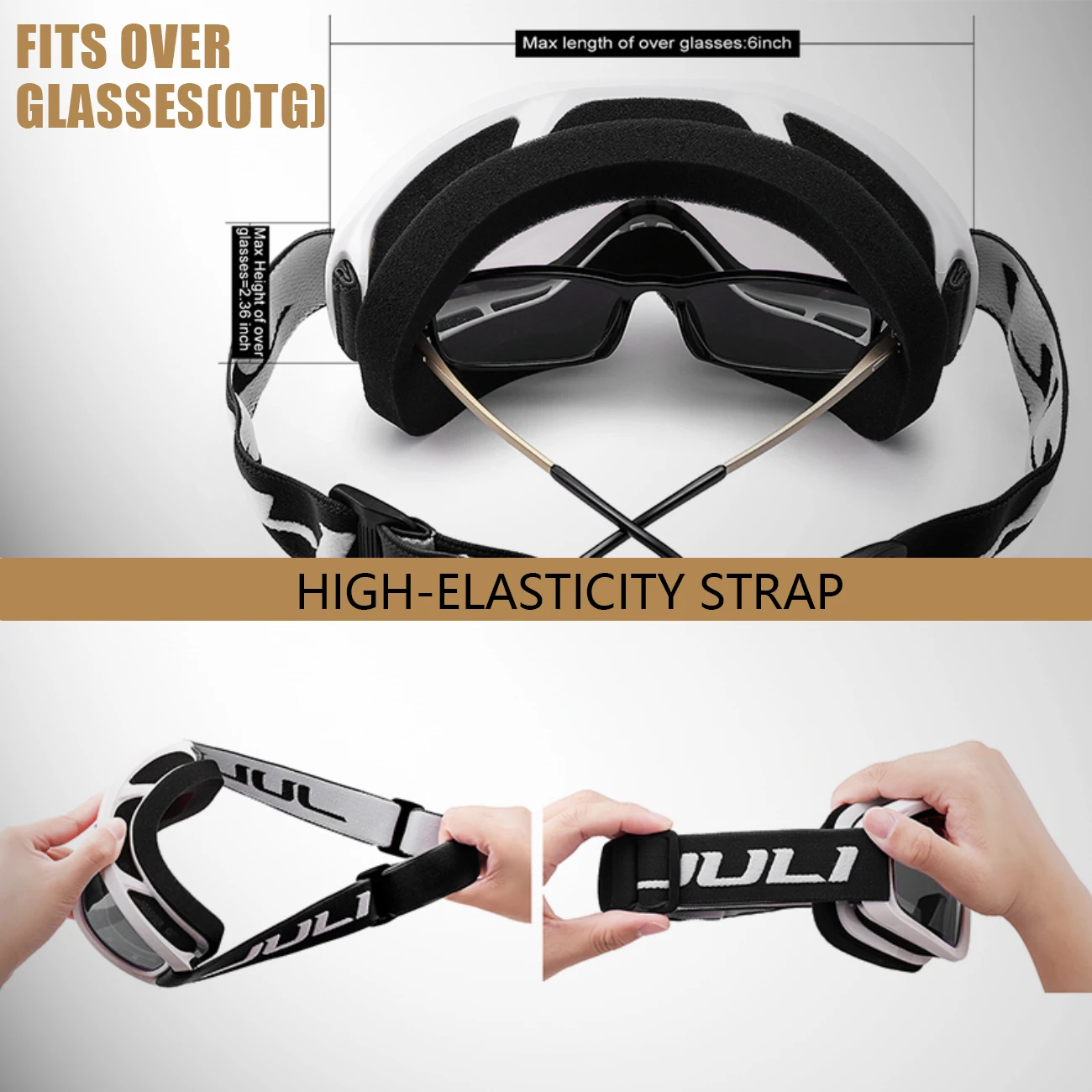 Лыжные очки MAXJULI для сноуборда детей от 3 до 8 лет катание на лыжах коньках 4302