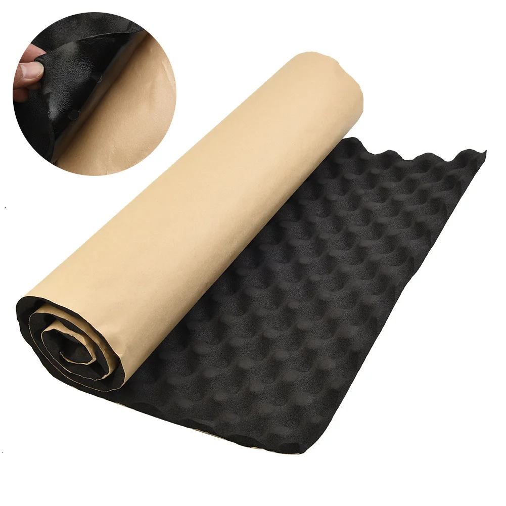 

Car 2cm Car Sound Deadener Mat Noise Insulation Acoustic Dampening Foam Subwoofer Mat Black Foam For Boot Wheel Under Seat Floor