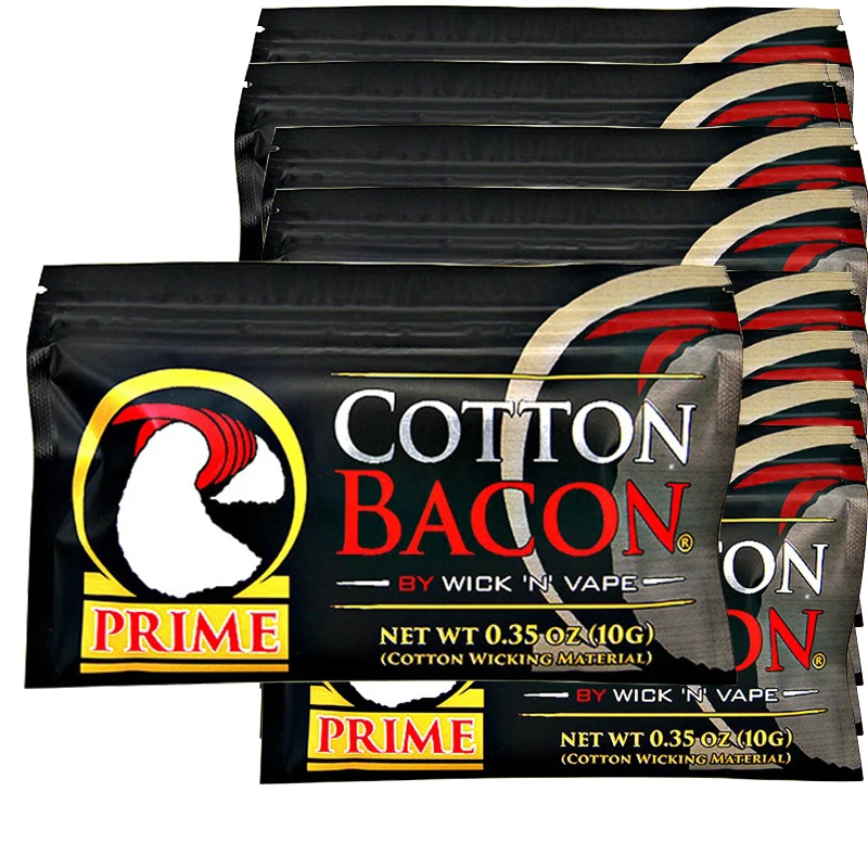 

2,0 хлопок, бекон, вейп, хлопок бекон, золотая упаковка, 10 штук в упаковке