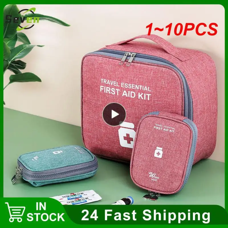 

1~10PCS Home First Aid Kit Large Capacity Empty Medicine Storage Bag Portable Travel Medicine Box Survival Bag Emergency Bag For
