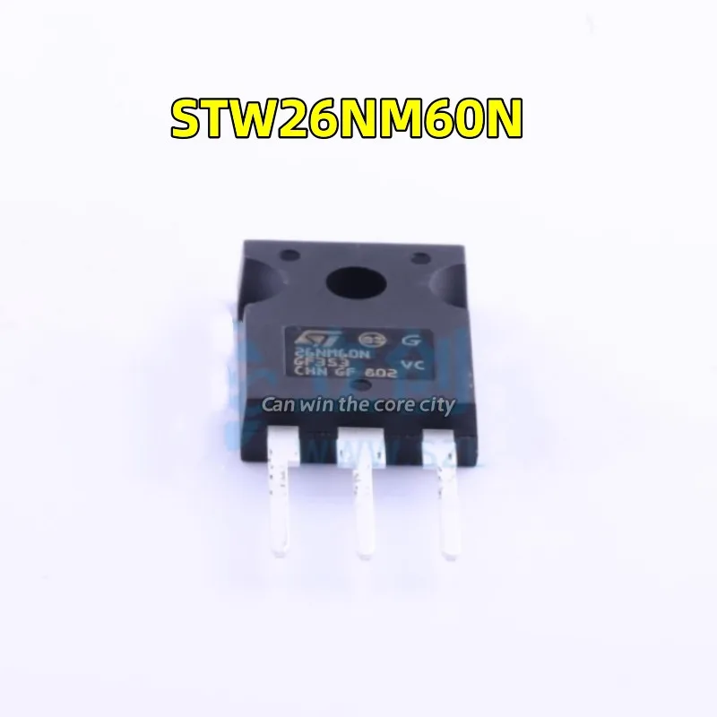 

10 pieces STW26NM60N TO-247 screen printing 26NM60N field effect tube (MOSFET) 600V original in stock