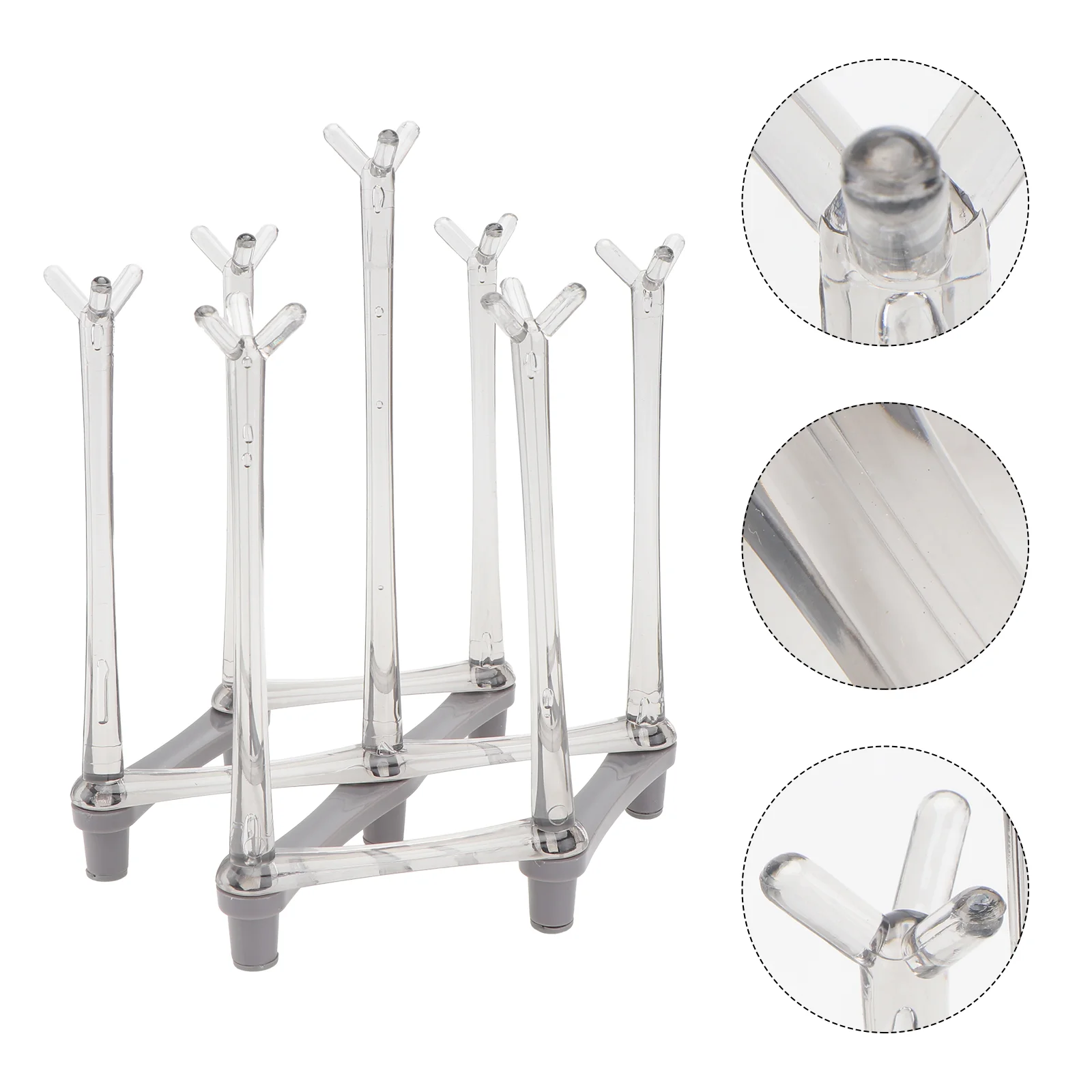 

Rack Bottle Drying Dryer Cup Glass Standtree Countertop Utensilwater Tumbler Sink Kitchenmug Drinkingretractable Holder