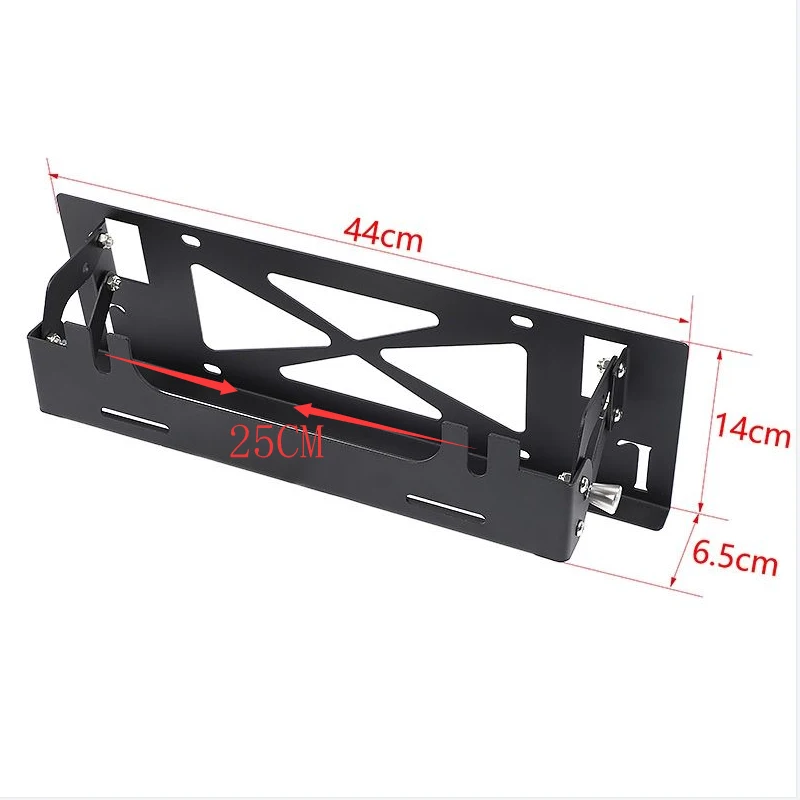 

Держатель переднего номерного знака для Jeep Wrangler JK JL Move UP Down с черным, серебряным основанием номерного знака Loke