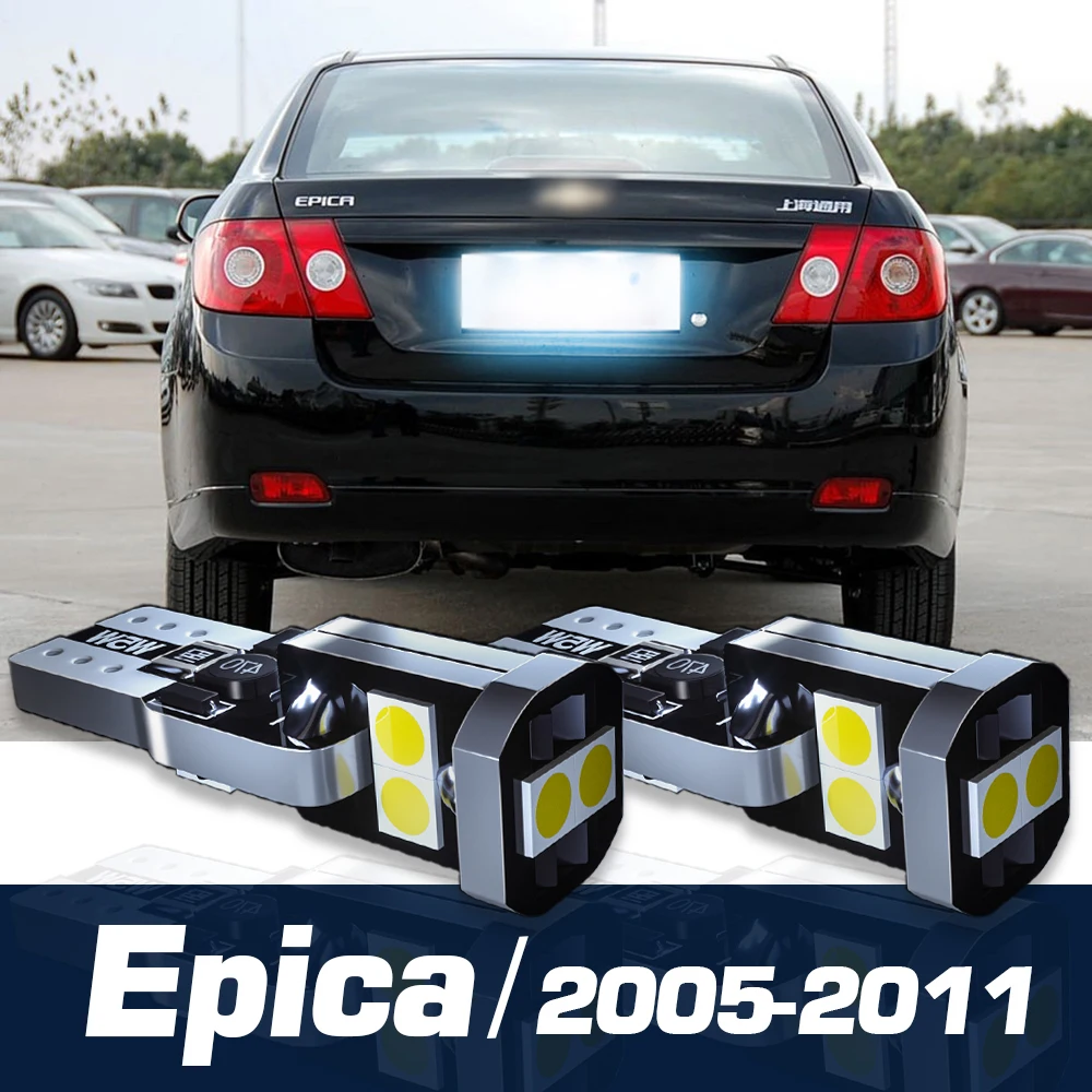 

2pcs LED License Plate Light Canbus Accessories For Chevrolet Epica 2005 2006 2007 2008 2009 2010 2011