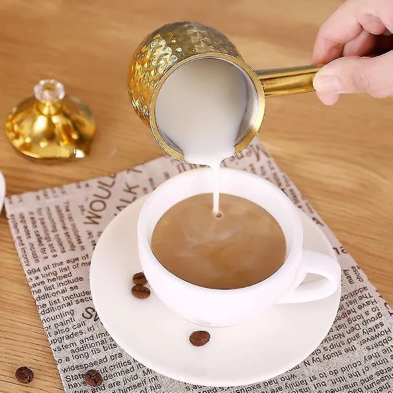 Подогреватель молока из нержавеющей стали турецкий кофейник Cezve с длинной ручкой