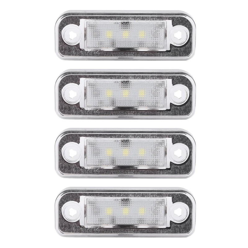 

4 шт., светодиодные лампы для освесветильник номерного знака Mercedes W203 5D W211 R171 W219