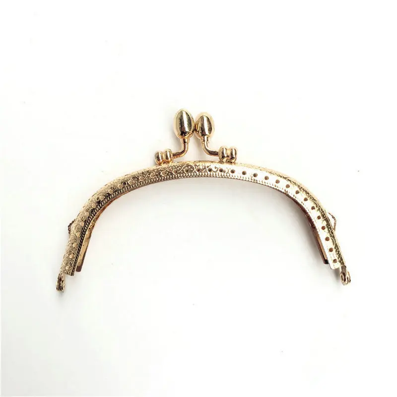 10pcs 12.5cm Arch Metal Purse Frame Handle for DIY Making Handbag Accessories Clasp Lock Antique Bronze Bag Hardware