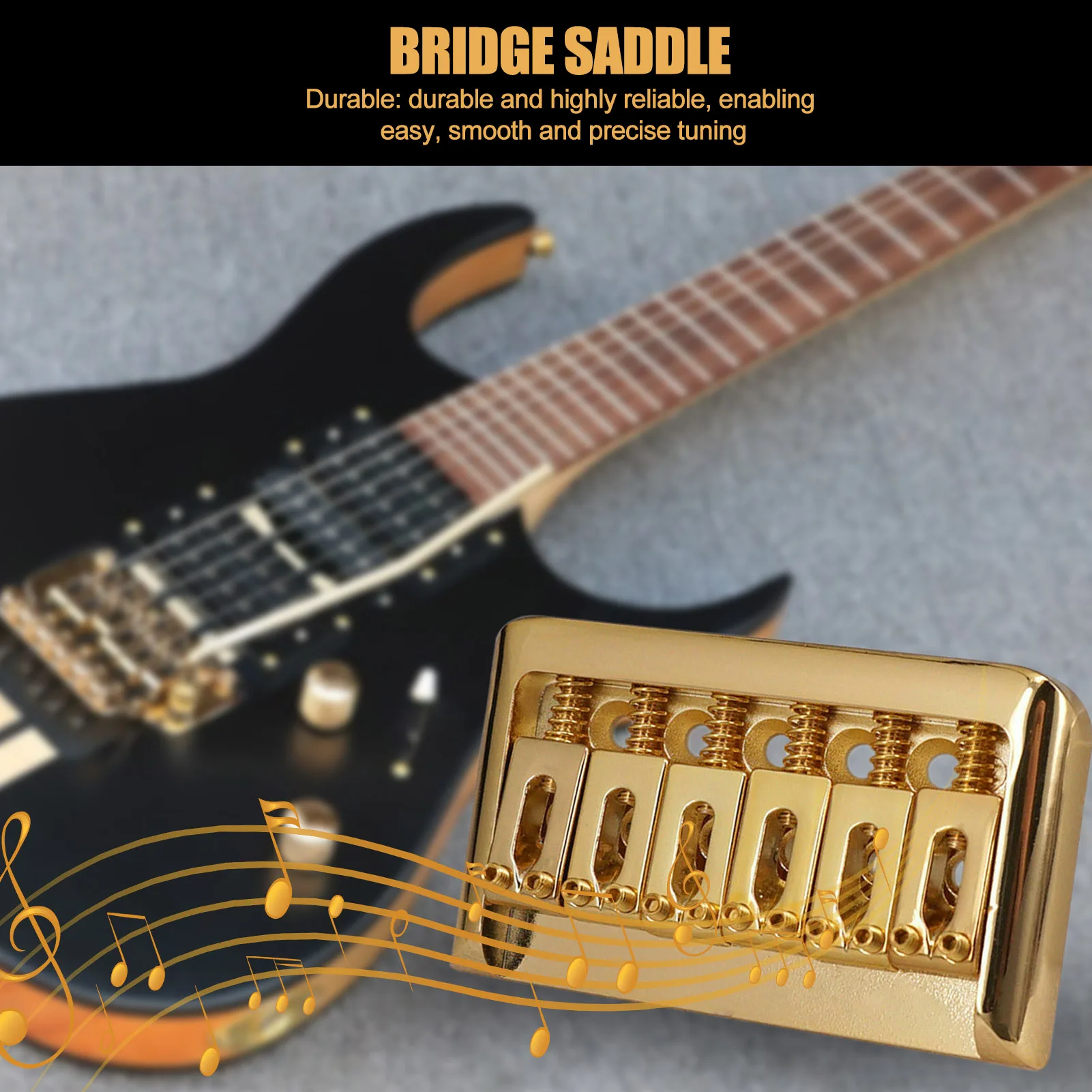 6-струнная 65 мм металлическая фиксированная твердая задняя подставка под мост