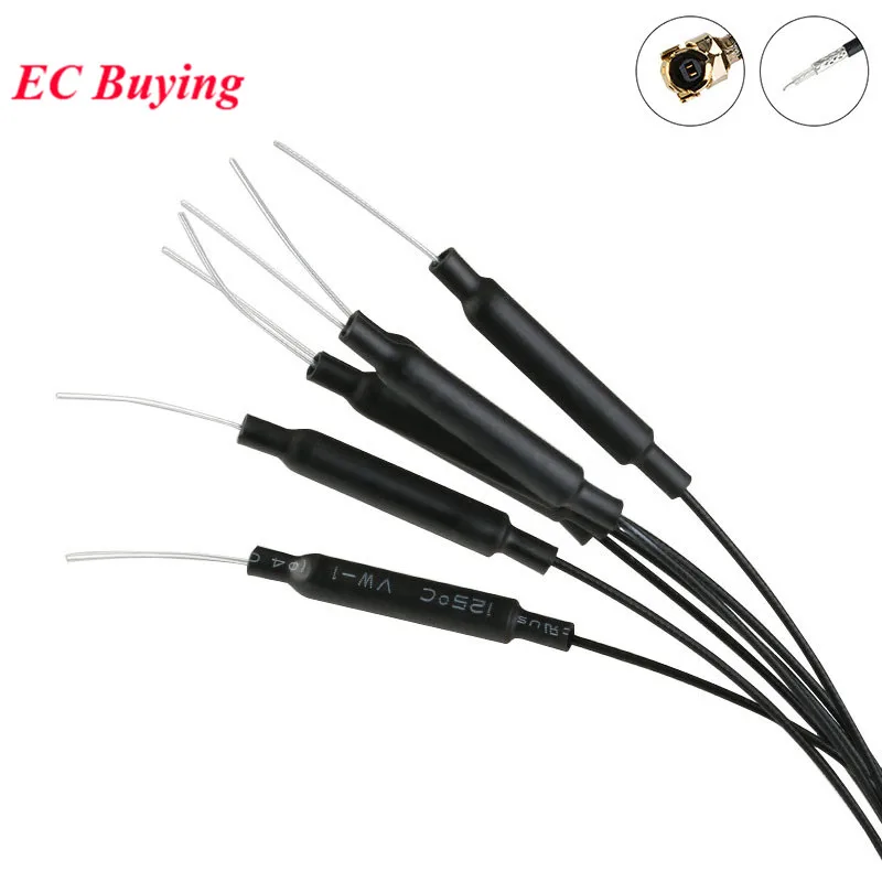 5 шт./1 шт. 2,4 ГГц WIFI антенна 3dbi UF.L IPX/IPEX разъем латунная внутренняя антенна 15 см длина 1,13 кабель HLK-RM04 ESP-07