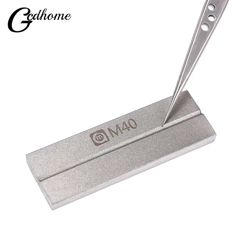 Золотистый стальной шлифовальный камень M40 для обслуживания телефона пинцет