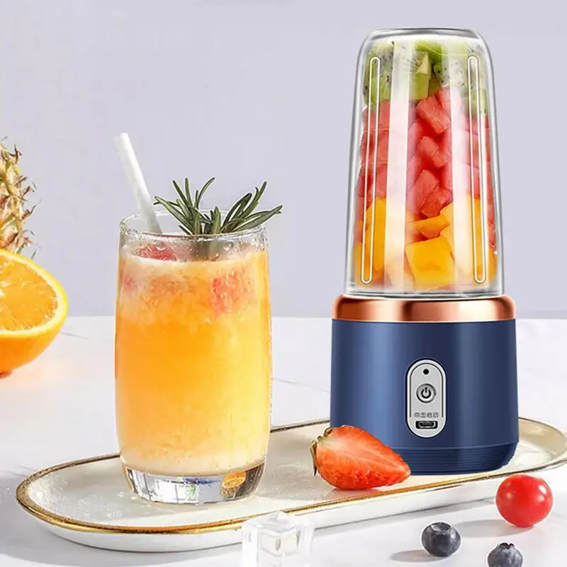 Portable Blender Mini Handheld Travel Juicer Cup With 6 Blad