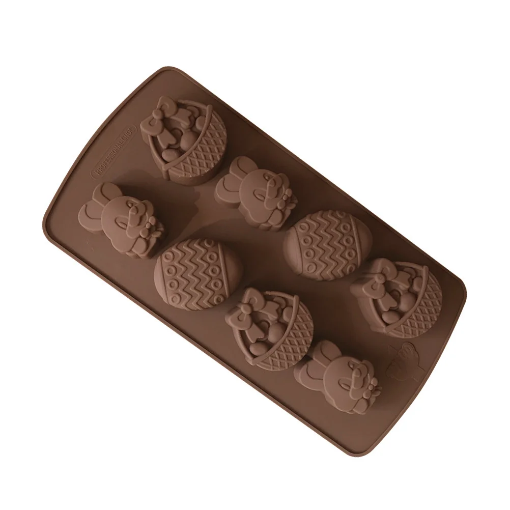 

1pc Nonstick Easter Egg Rabbit Candy Soap Cake Chocolates Mold Moulds for Kitchen
