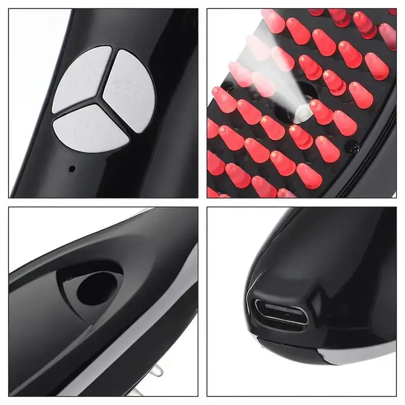 Электрический распылитель массажная расческа для роста волос вибрационный