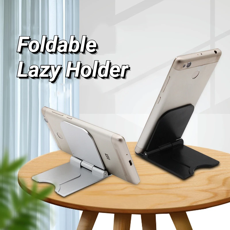 

Universal Adjustable Phone Lazy Holder Stand For Iphone Samsung Huawei Xiaomi Portable Mini Foldable Desktop Bracket For Ipad