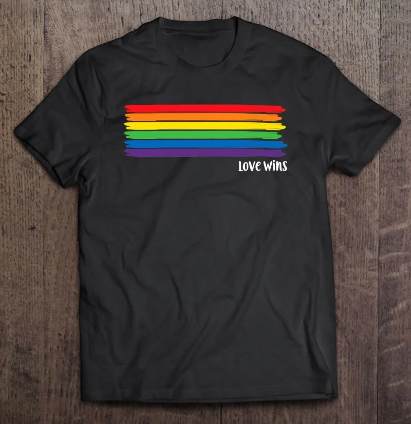 

Lgbtq Pride Month Love Wins Rainbow Men T-Shirts Blank T Shirt Printing With Own Design Blank Men'S Clothes Print Men Shirt