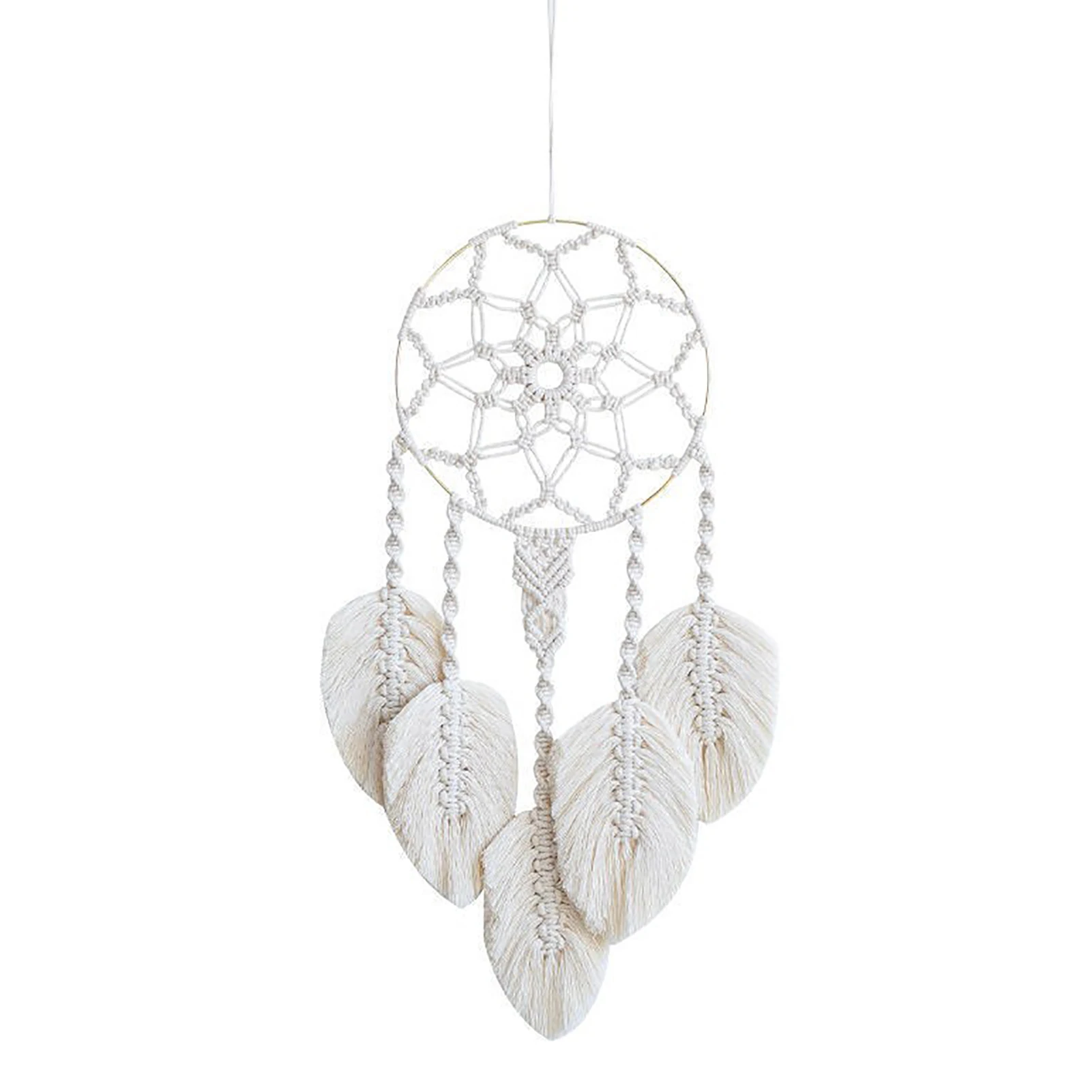 Настенный богемный гобелен белые богемные Ловцы снов в стиле бохо настенные