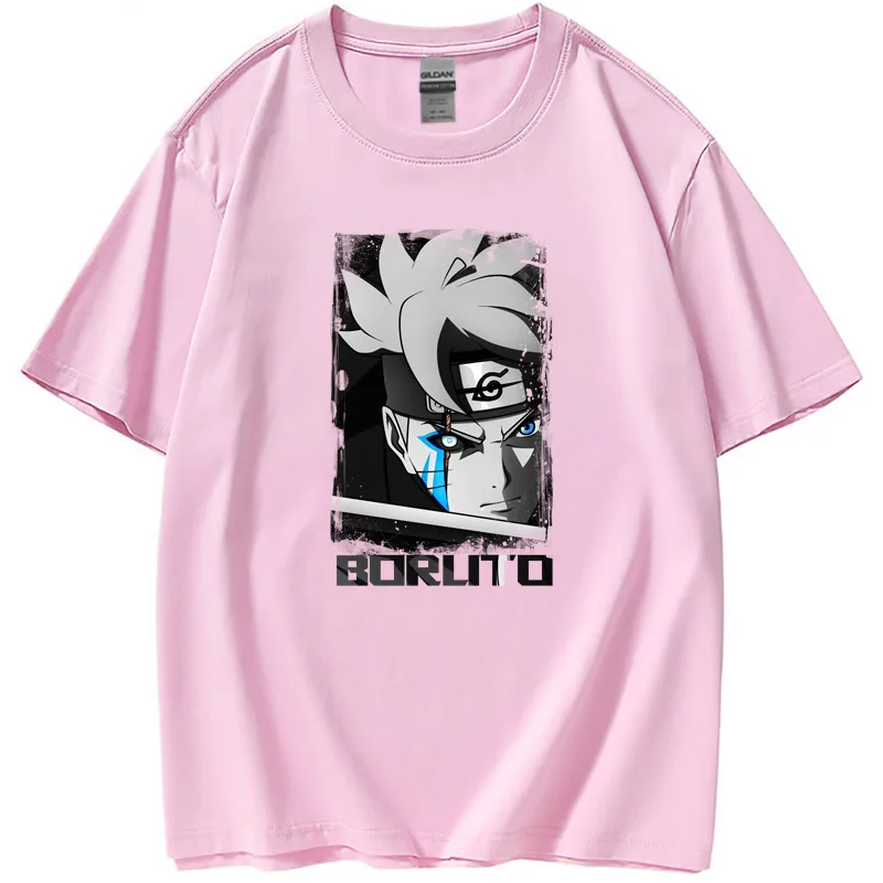 

Naruto Anime Short-sleeved T-shirt Men and Women Around Printing Casual Round Neck Short-sleeved T-shirt Kawaii Clothes