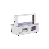 automatic tape strapping machine table top paper and plastic opp film banding machine