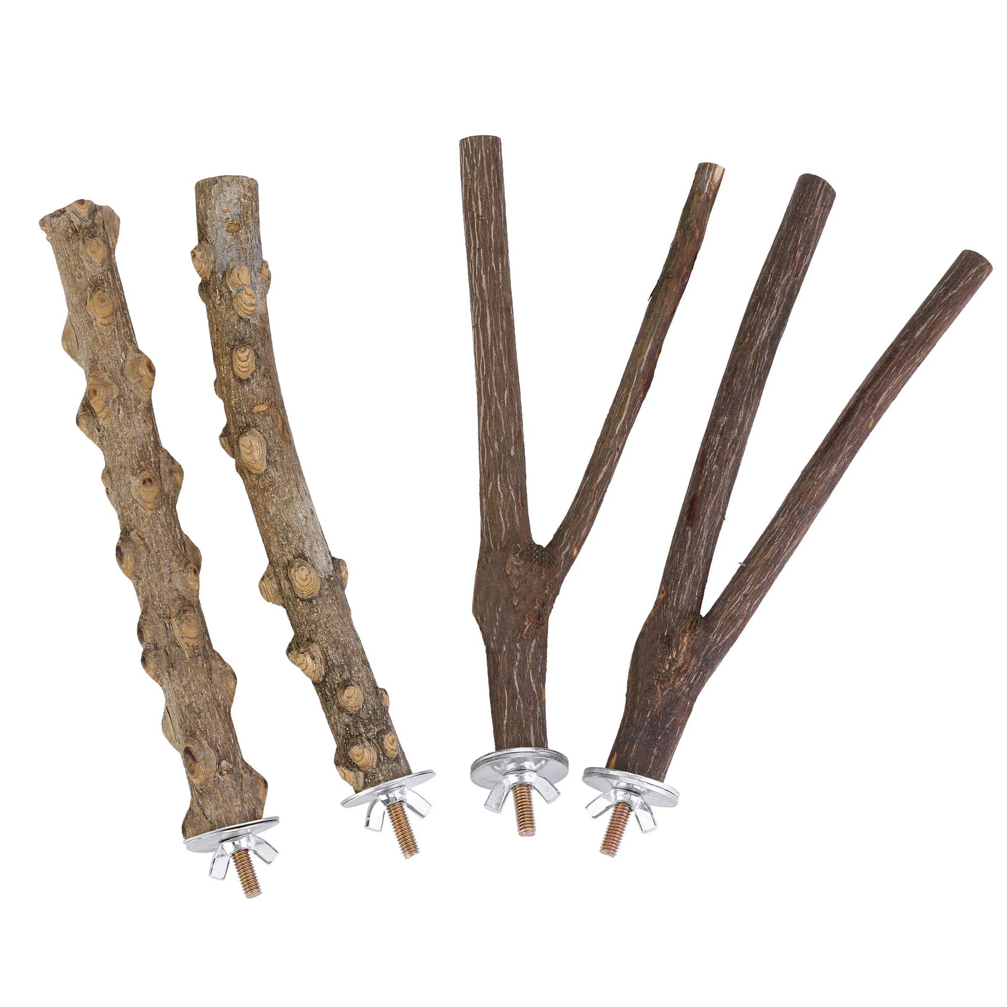 

4 шт., подставка для птиц, из натурального дерева