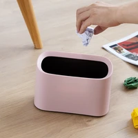 1pcs mini waste bin desktop garbage basket table home office shaking trash can desk storage box dustbin sundries barrel box
