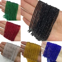 length 39cm natural stone small beads spinel 2mm 3mm crystal loose beads for jewelry making diy bracelet necklace accessories
