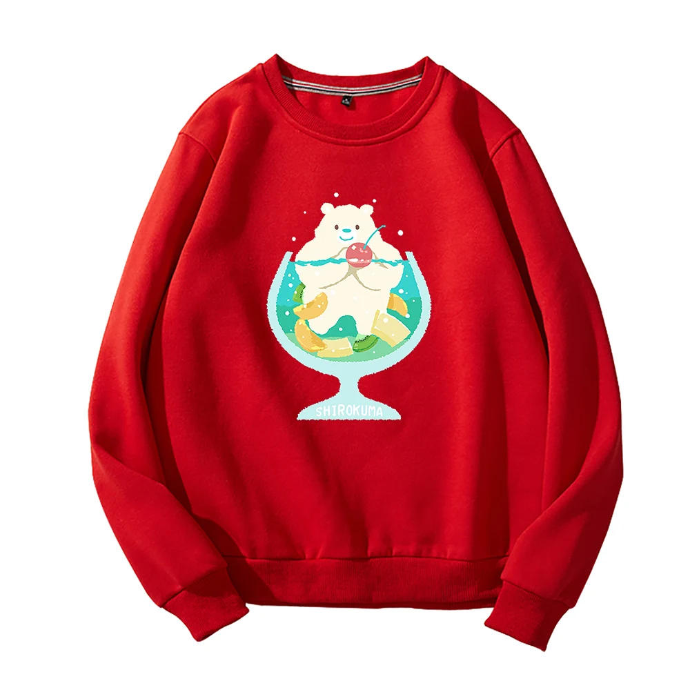 

Cute wineglass bear 2D Print O-Neck Sweatshirt Harajuku Round Collar