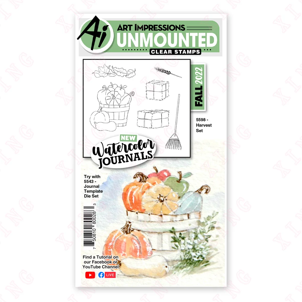 

2022 Clear Silicone Stamps Metal Cutting Dies Embossing Scrapbook Diary Decoration Craft Templates New Arrival Harvest Set Molds