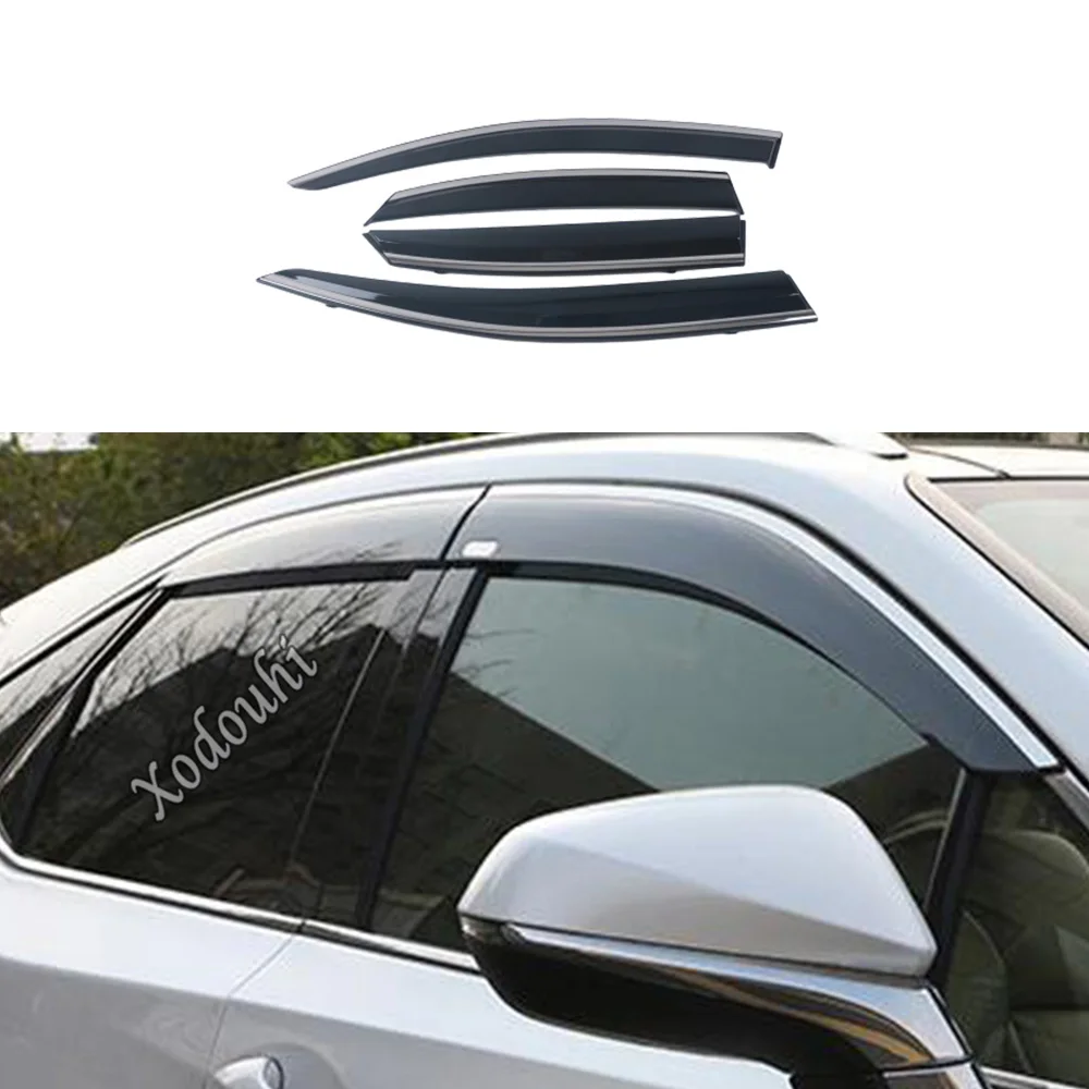 

Пластиковый козырек на окно, солнцезащитный козырек от дождя для Lexus NX 250 260 350h 350 F 2022 2023 2024, боковые дефлекторы, вентиляционная рамка, 4 шт.