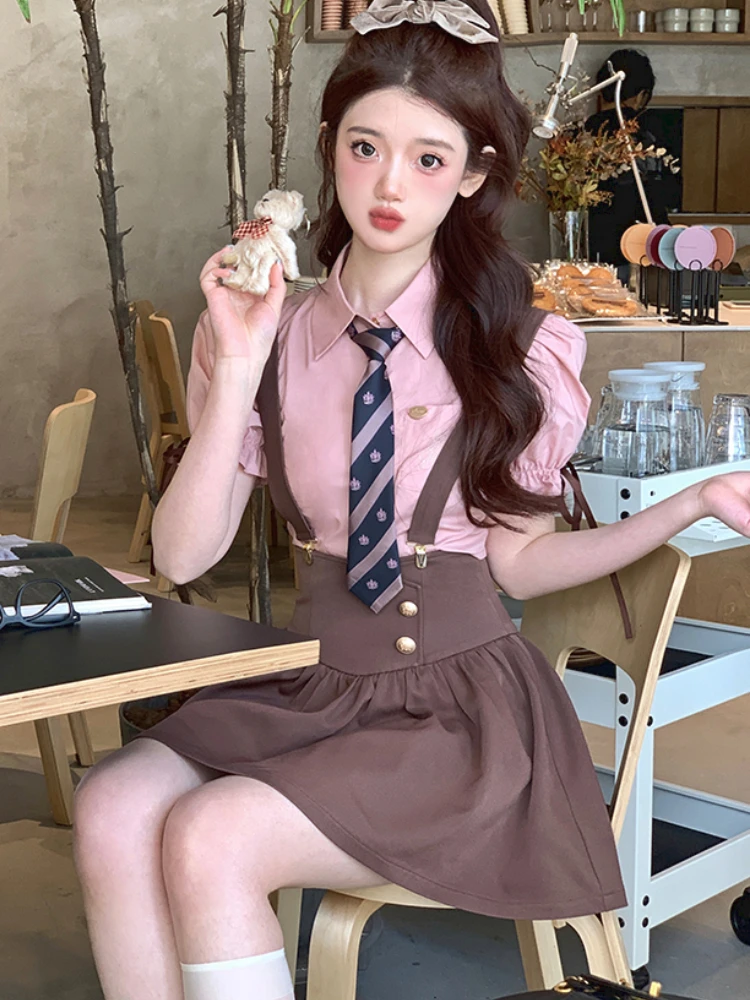 Летний милый комплект из двух предметов для женщин повседневный Женский